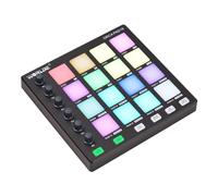 Controlador MIDI, controlador MIDI HUIOP Máquina de Beat Maker 6 perillas asignables, botones de repetición de notas de nivel completo y software de producción, mini controlador MIDI portátil,