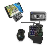 Controlador móvil, adaptador convertidor de teclado y mouse, dispositivos periféricos para/iOS, estación gamepad de teléfono de cero latencia, equipo profesional Battle Royale | Para adultos