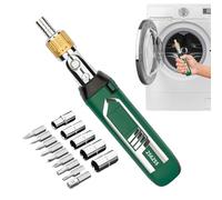 Controlador Multiángulo: Herramienta De Trinquete De 14 Piezas, Cabezal Flexible De 180 Grados, Almacenamiento De Mango Oculto, Sujeción De Tornillos Magnéticos, Equipo De Mantenimiento De Garaje Para