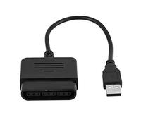 Controlador p s2 a Adaptador USB, Doble Vibración | Plug and Play, Modo Analógico Digital, Retroalimentación de Fuerza, Cable Convertidor USB para PC P S3