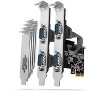 Controlador PCIe AXAGON PCEA-S4N chip ASIX AX99100 4x Serial Port + LP