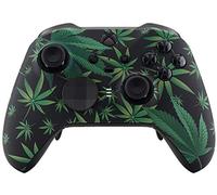 Controlador personalizado 420 negro sin modificación compatible con Xbox One Elite Series 2, acabado suave al tacto