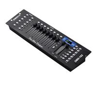 Controlador profesional Dmx512 de 192 canales, par LED y tablero de control de luces de cabeza móvil, mezclador de iluminación de pantalla digital con atenuadores, caja de aluminio