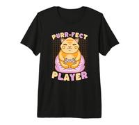 Controlador Purr-FECT Player Cat Gamer Kitty Camiseta Premium