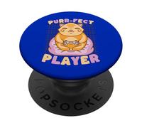 Controlador Purr-FECT Player Cat Gamer Kitty PopSockets PopGrip Adhesivo