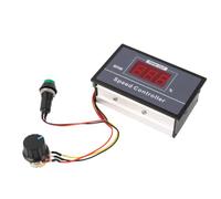 Controlador Pwm de Motor Continuo 6-60v, 20a, Ajuste Digital | Bornes de Tornillo, Frecuencia 15khz, para 12v 24v 36v 48v, Incluye Potenciómetro y Pulsador