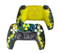Controlador radioactivo personalizado PS-5 inalámbrico compatible con consola Play-Station 5 por BCB Controllers | Orgullosamente personalizado en Estados Unidos con impresión permanente HYDRODIP (no