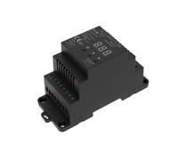 Controlador regulador de intensidad LED, atenuador 1CH * 2A 360W, atenuador Mosfet de corte de fase, montaje en carril DIN, Control maestro DMX512 for luces LED regulables(Black)