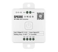 Controlador RGB direccionable DC5V-24V para efectos de iluminación DIY con control de aplicación, modo de música, personalización de color estática y sincronización de grupo multidispositivo