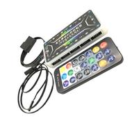 Controlador RGB para Ordenador Control Remoto y Modo Música | Concentrador Multipuerto Abs Negro, hasta 10 Ventiladores y Dos Tiras Led, Instalación Fácil para DIY