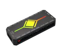 Controlador RGB para PC,Adaptador De Ventilador PWM Y Accesorios Para Ordenador,Hub LED para PC con Control Remoto Inalámbrico | Estación De Trabajo Sala De Cine Dormitorio Sala De Juegos Fiesta