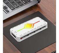 Controlador RGB para PC Adaptador Divisor Magnético ARGB 5V | Concentrador LED Con Mando A Distancia Gamers, Sala , Teatro, Escritorio, , Dormitorio, Hombres Y Mujeres