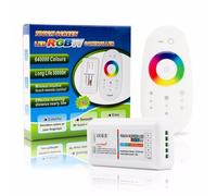 Mi-Light - Juego de Luces LED RF + Mando a Distancia táctil 2,4 G 12/24 V | RGBW - Control para Tiras LED RGB + W
