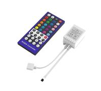 Controlador RGBW DC12V, regulador de intensidad, 40 teclas, control remoto de 5 pines, 4 canales LED