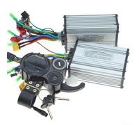 Controlador sin escobillas de 48-60 V 28 A, piezas de scooter eléctrico de doble accionamiento con tablero LCD para pantalla y kit de controlador de bicicleta eléctrica, fácil instalación, compatible