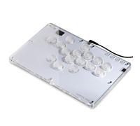 Controlador sin palanca CosmoxGaming T16-C: palo de arcade sin palanca con turbo, controlador sin palanca para PC/PS3/PS4/Switch Game, interruptor de perfil bajo de cristal, soporte de intercambio en