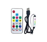 Controlador sinfónico de 17 teclas, Mini controlador sinfónico de ritmo musical, lámpara LED de bajo voltaje con atenuador LED(WM-HC036AUSBHead)