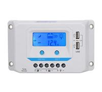 Controlador solar 30a Pwm con pantalla Lcd 12v 24v carcasa de Abs doméstica para regulación del de energía solar