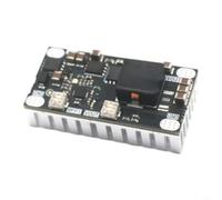 Controlador solar MPPT 8A para baterías 2S 3S 4S LiFePO4 y baterías de iones de litio, diseño pequeño 2,5 x 5 x 1,7 cm, alta racias a los MOSFETs Onsemi y bobinas Würth (With heatsink)