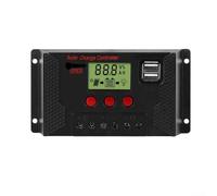 Controlador solar PWM 12V 24V Regulador de carga de batería 80A 20A 10A 100A Compatible con paneles fotovoltaicos (20A)