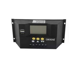Controlador solar PWM de 12 V, 24 V y 30 A, control fotovoltaico automático para el hogar y la oficina.