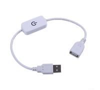 Controlador Táctil USB Atenuador Continuo para Lámparas(white) | Atenuación sin escalones, toque para encender/apagar, mantenga para regular , para ideal lámparas escritorio