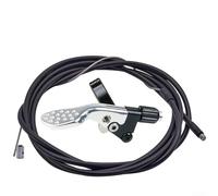 Controlador telescópico de tija de sillín para tijas de sillín cuentagotas, palanca de manillar de aleación de aluminio de 22 mm con enrutamiento interno/externo, acabado anodizado, agarre mejorado