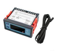 Controlador Temperatura Digital para stc 100A Doble para relé(220V English) | Doble para relé , control simultáneo frío/calor, para pantalla LED roja visible, para fácil instalación plug-and-play