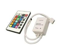 SILVER ELECTRONICS Controlador RGB Con Mando para Tira LED, Blanco