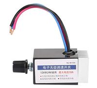 Controlador Universal de Velocidad - Interruptor DC 12V/24V - Regulador de Velocidad Continuo para Calentador de Ventilador de Camión de Coche