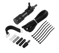 Controlador universal Turbo Boost Manual ajustable Turbocompresor de alto rendimiento Control de impulso para vehículos de gasolina diésel Aleación de aluminio Negro 1 pieza