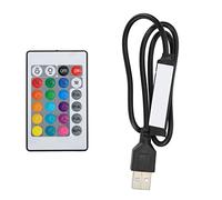 Controlador USB Bluetooth para Tiras de Luces RGB con Control Remoto para Tiras de Luces LED de 4 Pines y 5 V.