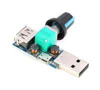 Controlador USB de velocidad del ventilador ajusta el volumen con regulador continuo de velocidad del gobernador módulo de gobernador continuo 5W 4-12V