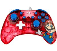 Controlador USB para juegos de Super Mario Punch (Rojo/Translúcido) - PDP