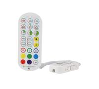 Controlador WiFi para tiras LED RGB+C/RGB+W, control remoto, app móvil; ideal para iluminación decorativa y automatización del hogar.