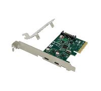 Conceptronic 2 Puertos USB 3.2 Gen 2 Type-C PCIE
