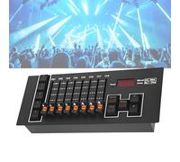 Controladora DMX512, Consola de Control de Iluminación de 40 Canales con 8 Faders y 5 Modos Programables Controladora DJ con 5 Efectos CHASE para Iluminación de Escenario Presentaciones en Vivo