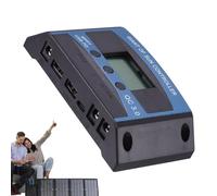 Controladores de carga para paneles, regulador de carga solar, regulador del panel solar, panel de 12 V-24 V, 2 puertos USB, controlador para energía renovable