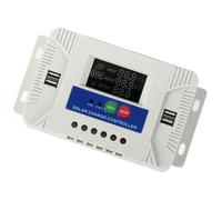 Controladores de carga solar de 12 V 24 V con pantalla LED de detección automática, dispositivo de gestión de energía eficiente para el hogar, camping, no configuraciones, controladores de carga solar