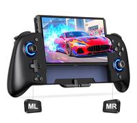 Controladores de interruptor compatibles con Nintendo Switch/Switch OLED, controlador Joypad de una pieza de repuesto para controlador Switch Pro con 9 luces de color, interruptor remoto para usuarios