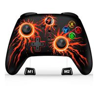 Controladores de interruptor inalámbricos para Nintendo Switch/Switch Lite/OLED, RGB Switch Pro Controller compatible con iOS/Android/PC, Switch Remote Gamepad con Macro/Turbo/Control de