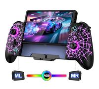 Controladores de interruptor para Nintendo Switch/OLED, Switch Pro Controller Joypad de una pieza, controlador ergonómico de modo de mano de tamaño completo con batería/turbo/programación