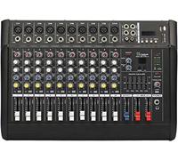 Controladores de mezclador de DJ Mezclador de audio profesional Consola de placa de sonido Controlador de DJ de 10 canales Mezclador de sonido Interfaz de grabación USB Bluetooth para transmisión en