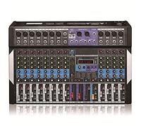 Controladores de mezclador DJ Mezclador de audio de estudio Bluetooth de 12 canales - Interfaz de controlador de sonido DJ con unidad USB Procesador multiefectos digital de 24 bits 56Sensati