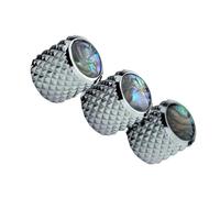 Controles Coloridos Del Tono Y De Volumen De La Velocidad De La Bóveda De La Aleación De Aluminio De Los Botones Accesorios Del Bajo De La Guitarra perillas De Guitarra(3PCS C CR)