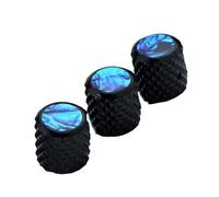 Controles Coloridos Del Tono Y De Volumen De La Velocidad De La Bóveda De La Aleación De Aluminio De Los Botones Accesorios Del Bajo De La Guitarra perillas De Guitarra(3PCS B BK)