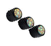 Controles Coloridos Del Tono Y De Volumen De La Velocidad De La Bóveda De La Aleación De Aluminio De Los Botones Accesorios Del Bajo De La Guitarra perillas De Guitarra(3PCS D BK)