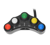 Controles de botón de faro de scooter, control de manillar de motocicleta, control de bocina de faro, iluminación de motocicleta, control de botón de faro, controles de iluminación de manillar para