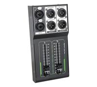 Controles de monitor pasivo: dispositivo de audio pasivo, configuración de salida de 1 2, ajuste de señal sin pérdidas, mecanismo preciso de control de volumen, fader de 70 mm, enchufar y usar