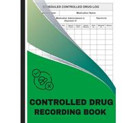 Controlled Drug Recording Book: Essential Drug Register for Healthcare Facilities, Nursing Homes, and Pharmacies | Record Supply, Administration, and Balance